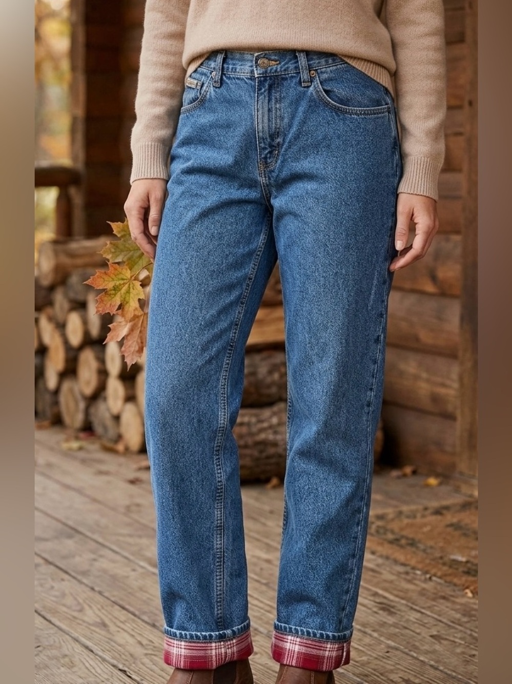 Vintage C.E. Schmidt Workwear Flannel Lined Jeans Size 14x32 Blue Denim